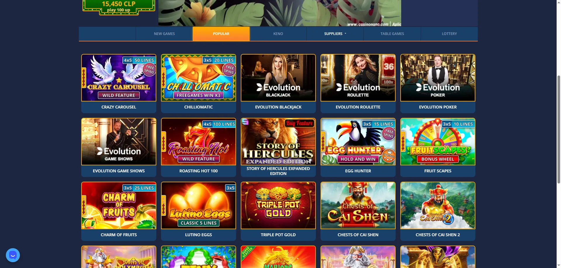 Tragamonedas disponibles en Nano Casino Chile &ndash; Gates of Olympus y m&aacute;s