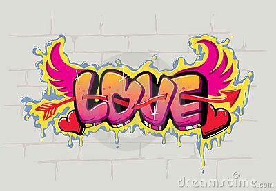Amor graffiti - amor con alas