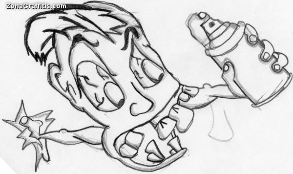 Chidos Doodle Drawing - Cara con dientes extraños