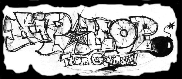 Hip Hop Graffiti - Estrella de Hip Hop Cool