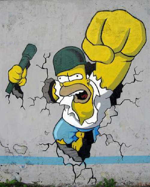 El garabato de Los Simpson | Arte del garabato